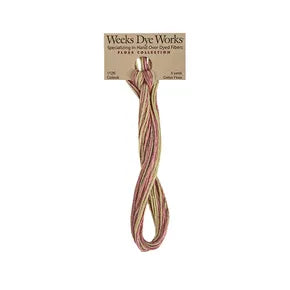 Coleus #1126 by Weeks Dye Works- 5 yds Hand-Dyed, 6 Strand 100% Cotton Cross Stitch Embroidery Floss