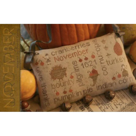 Word Play ~ November - With Thy Needle & Thread - Brenda Gervais - Cross Stitch Pattern