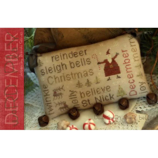 Word Play ~ December - With Thy Needle & Thread - Brenda Gervais - Cross Stitch Pattern