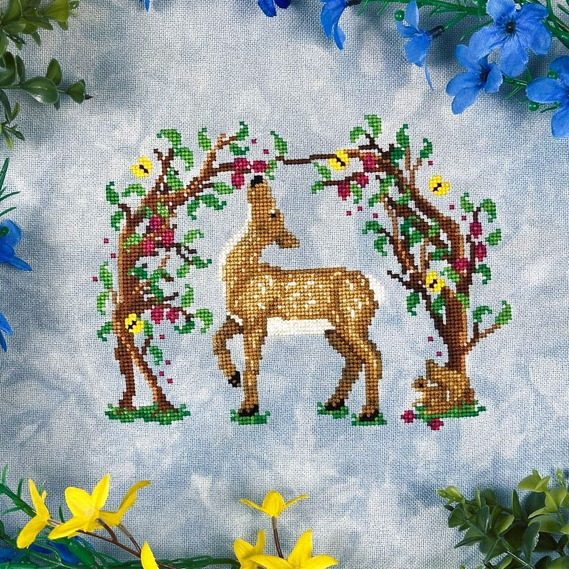 Deer in the Brambles - The Stitch Crypt