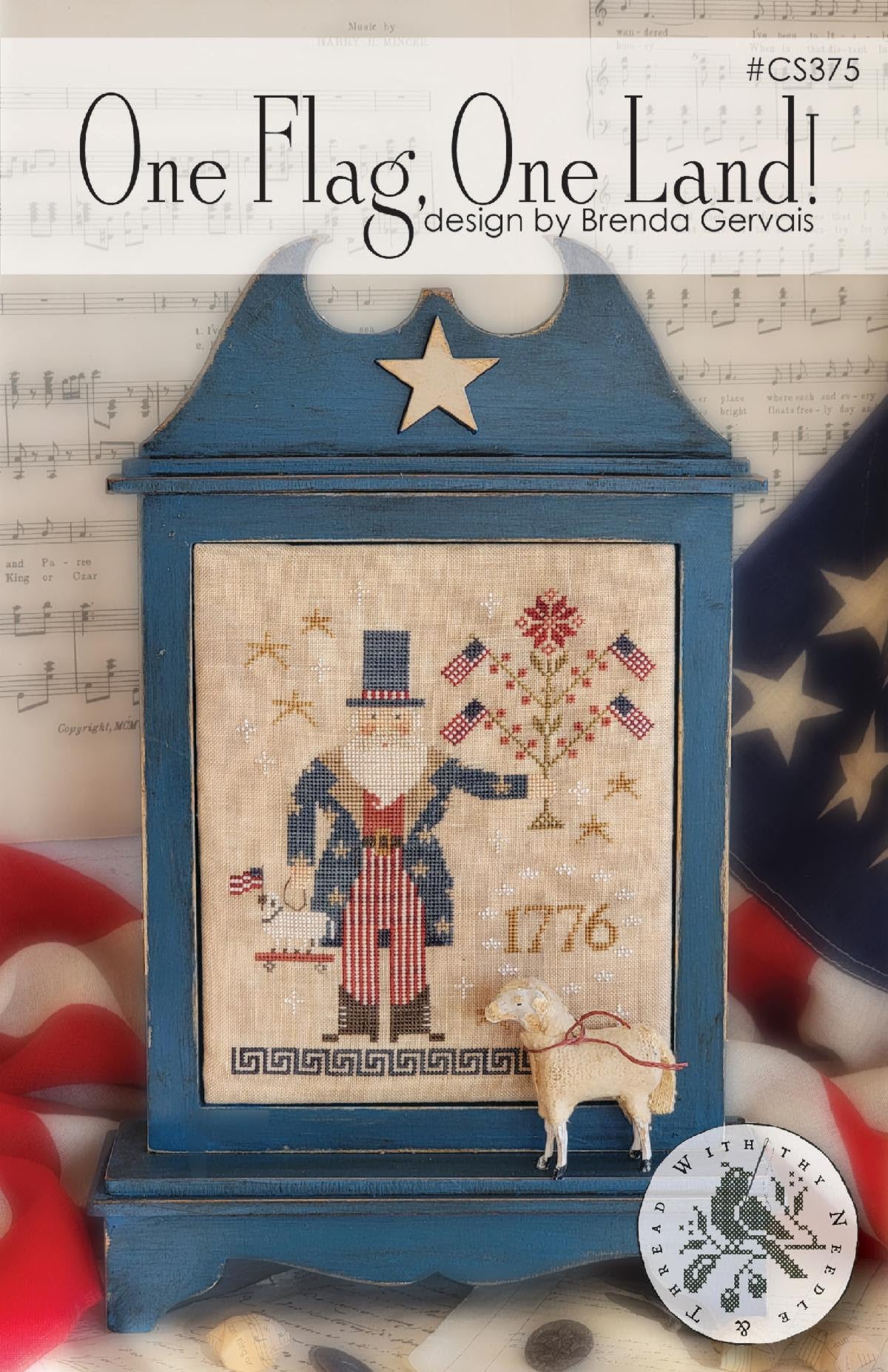 One Flag, One Land! - Brenda Gervais - With Thy Needle and Thread