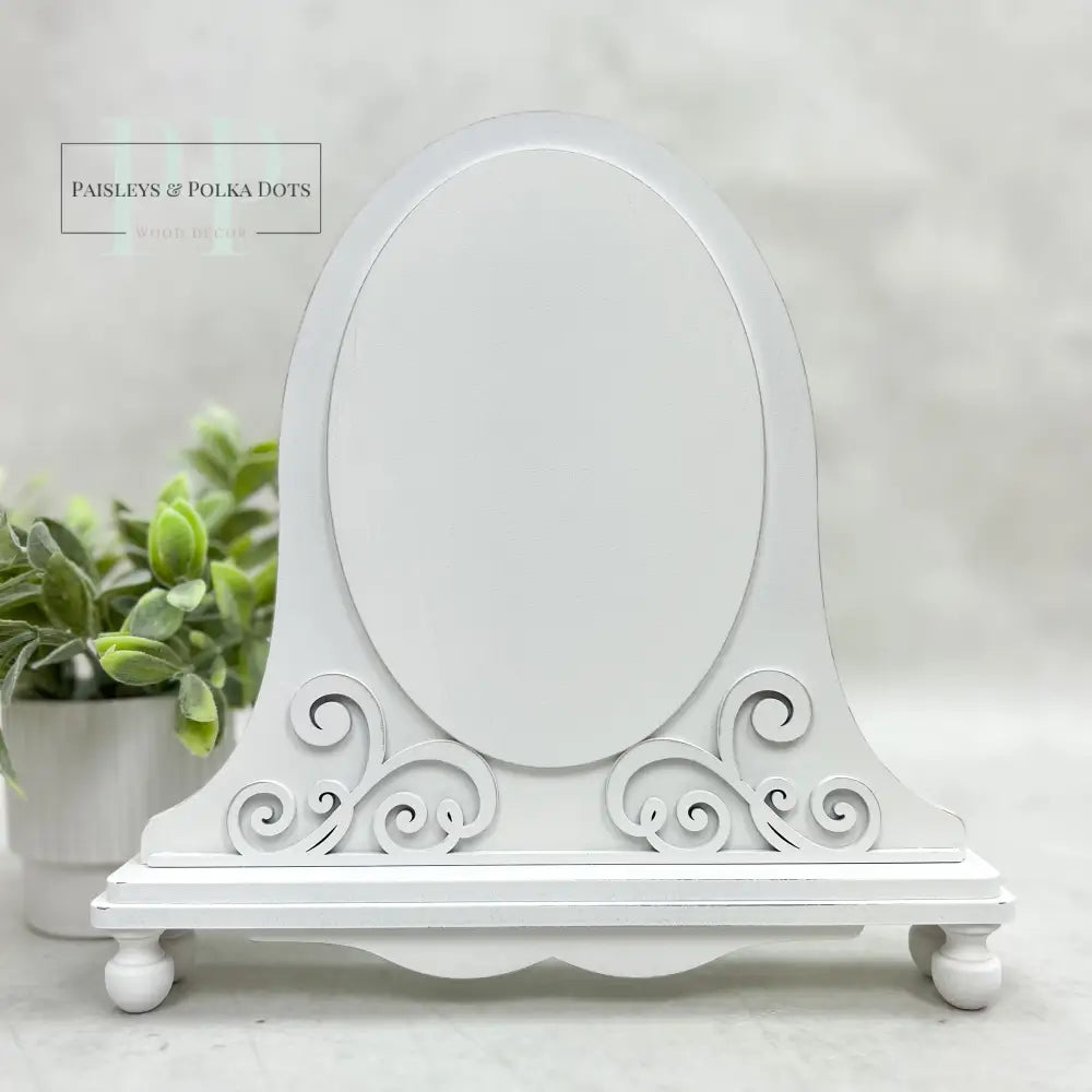 Fleur Oval Display Board - Unfinished Wood by Paisleys and Polka Dots