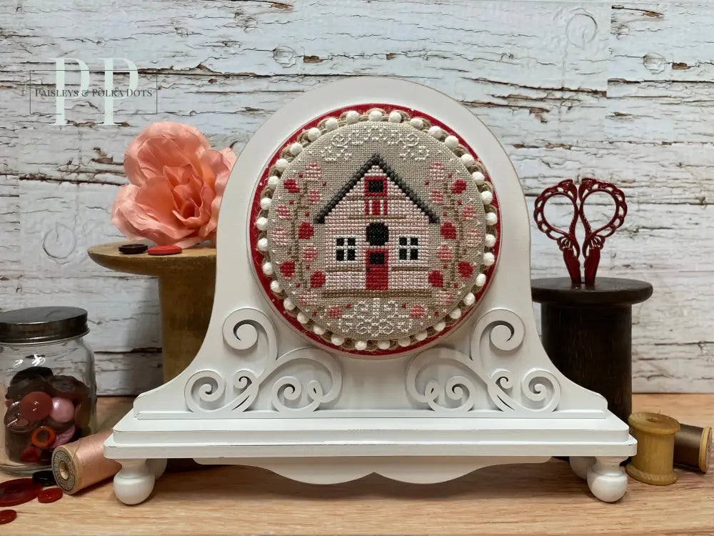 Fleur Round Display Board - Unfinished Wood Display by Paisleys and Polka Dots