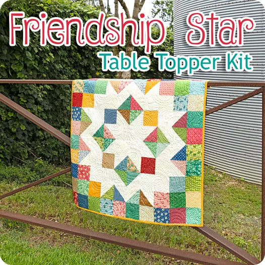Home Town Friendship Star Table Runner Quilt Kit by Lori Holt