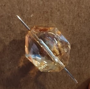 Needleminder- Gold Translucent Oval w/needle hole