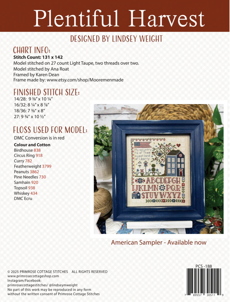 Plentiful Harvest - Primrose Cottage Stitches