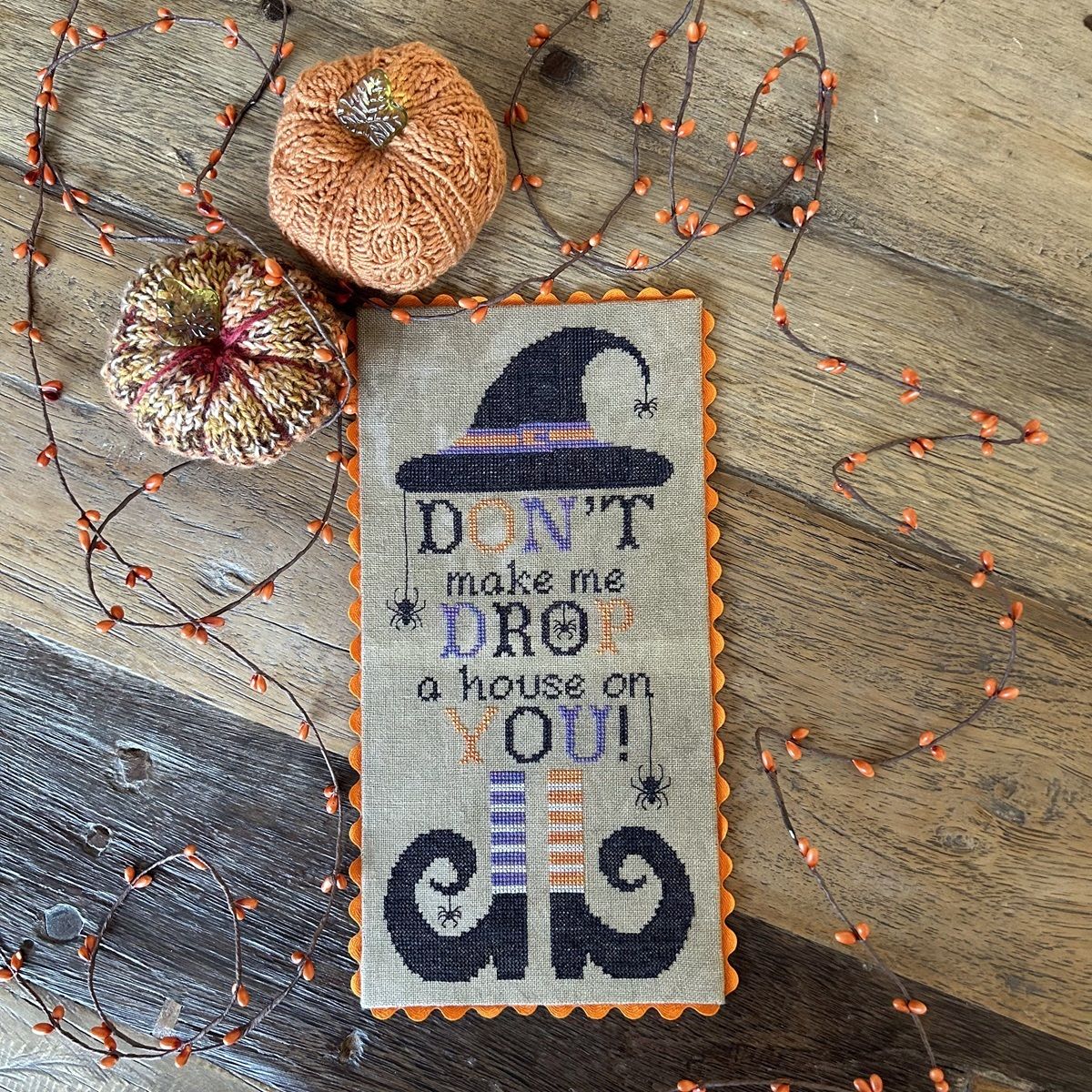 Don't Make Me Drop the House on You - Haystack Stitching