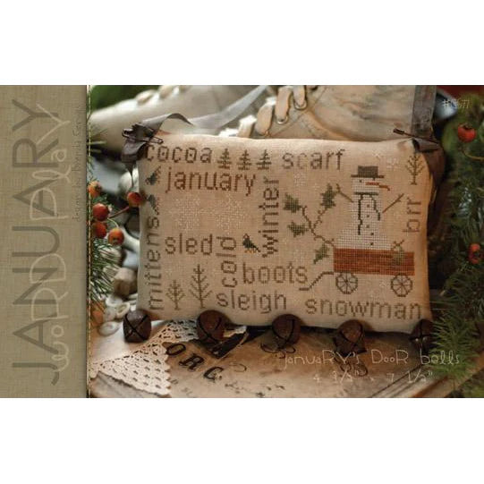 Word Play ~ January - With Thy Needle & Thread - Brenda Gervais - Cross Stitch Pattern