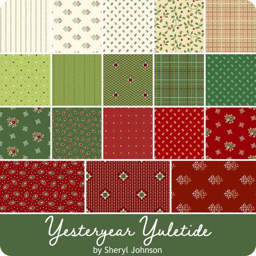 Yesteryear Yuletide by Sheryl Johnson of Temecula Quilt Company for Marcus Fabrics 2.5 Strips10x10