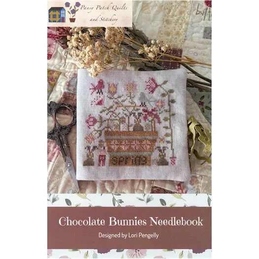 Chocolate Bunnies Needlebook - Pansy Patch Quilts and Stitchery