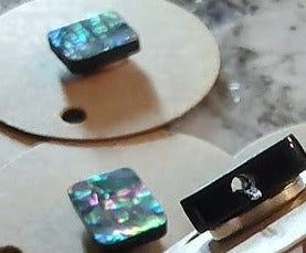 Needleminder- Marbled Rectangle w/needle hole