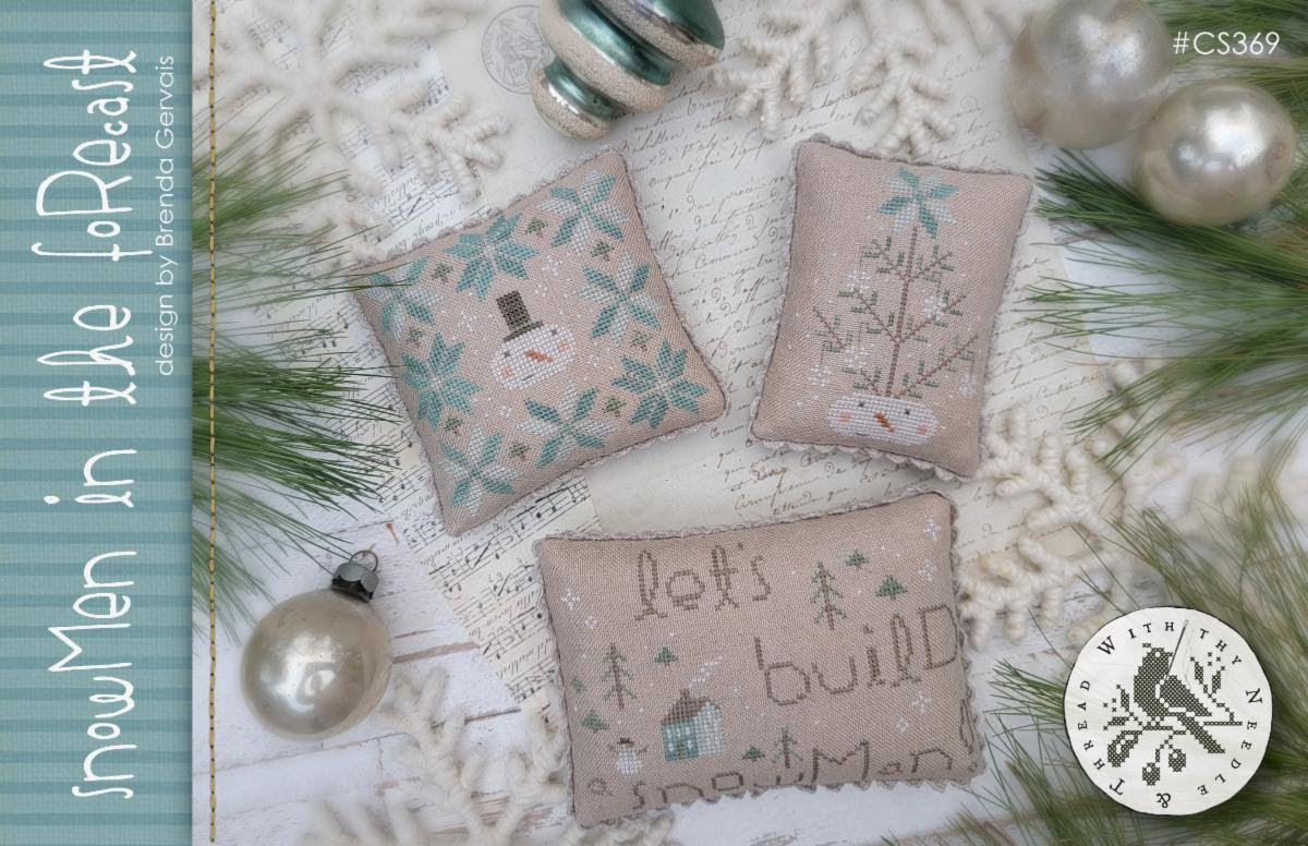 Snowmen in the Forecast- With Thy Needle & Thread - Brenda Gervais - Cross Stitch Pattern