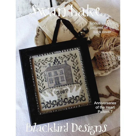 Swan Lake - Anniversaries of the Heart Pattern 7- Blackbird Designs