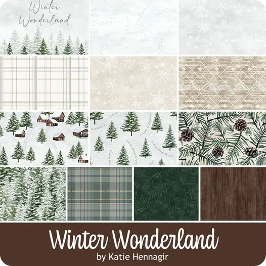 Winter Wonderland by Katie Hennagir Designs From Timeless Treasures 2.5" Strips
