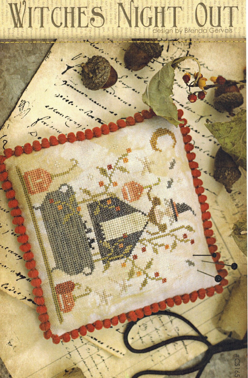 Witches Night Out - With Thy Needle & Thread - Brenda Gervais - Cross Stitch Pattern
