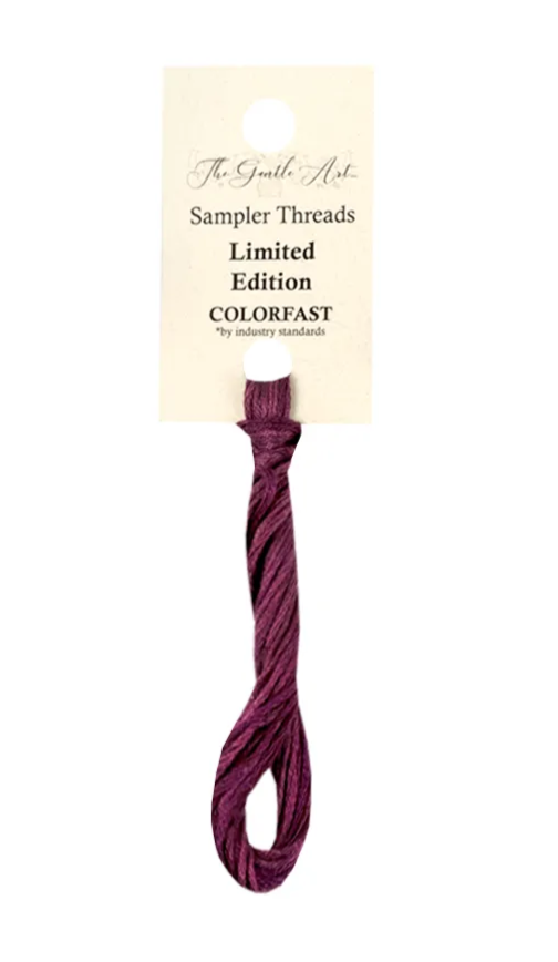 Acai - Sampler Threads by The Gentle Art- Limited Edition- 5 yds Hand-Dyed, 6 Strand 100% Cotton Cross Stitch Embroidery Floss