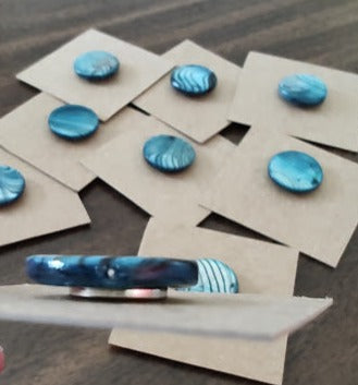 Needleminder - Blue Abstract w/needle hole