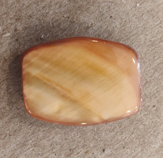 Needle Minder - Orange/Tan Marble W/needle hole
