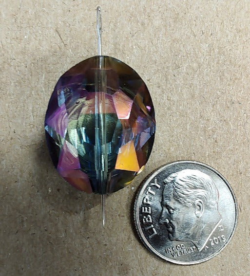Needleminder- Purple Iridescent w/needle hole