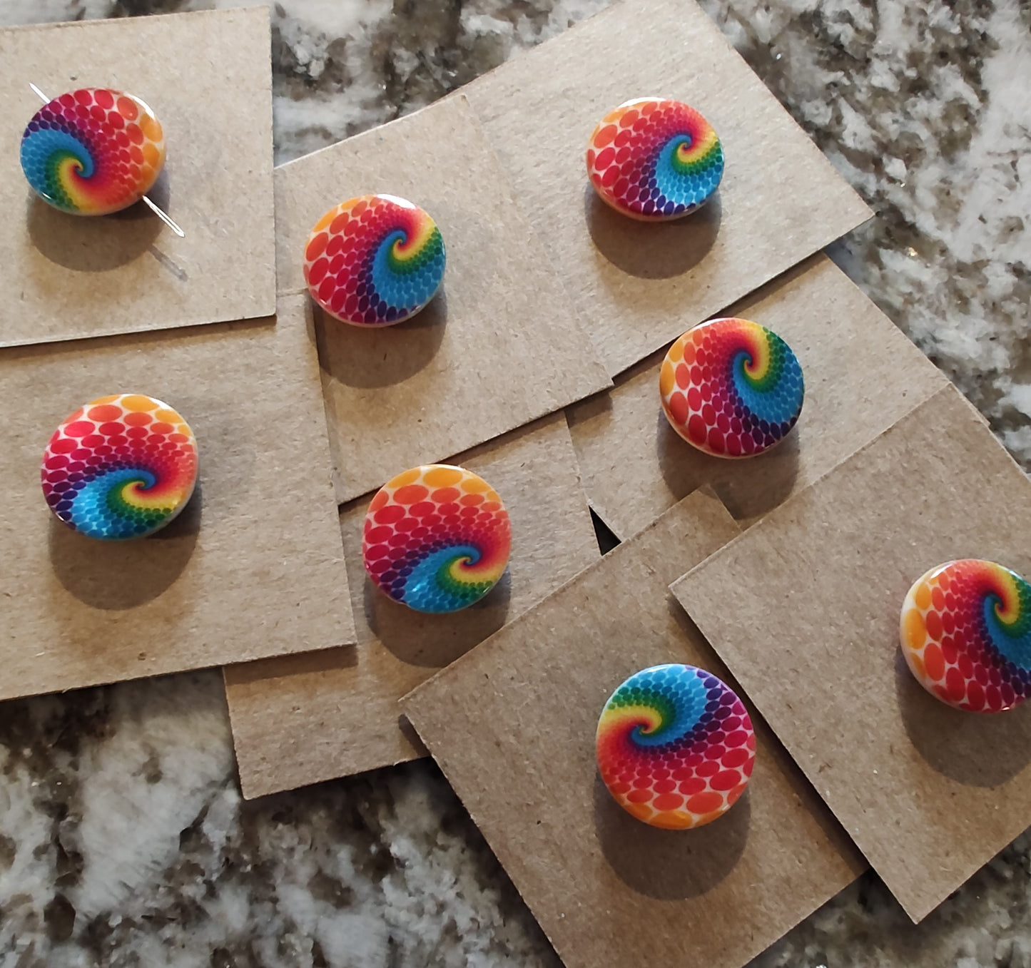 Needleminder-Rainbow Swirl w/ needle hole