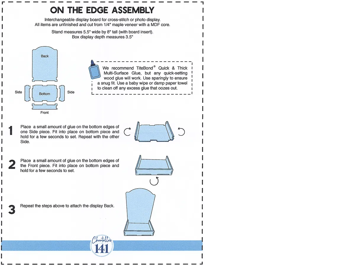 On the Edge Display Shelf by Chantelle's 141