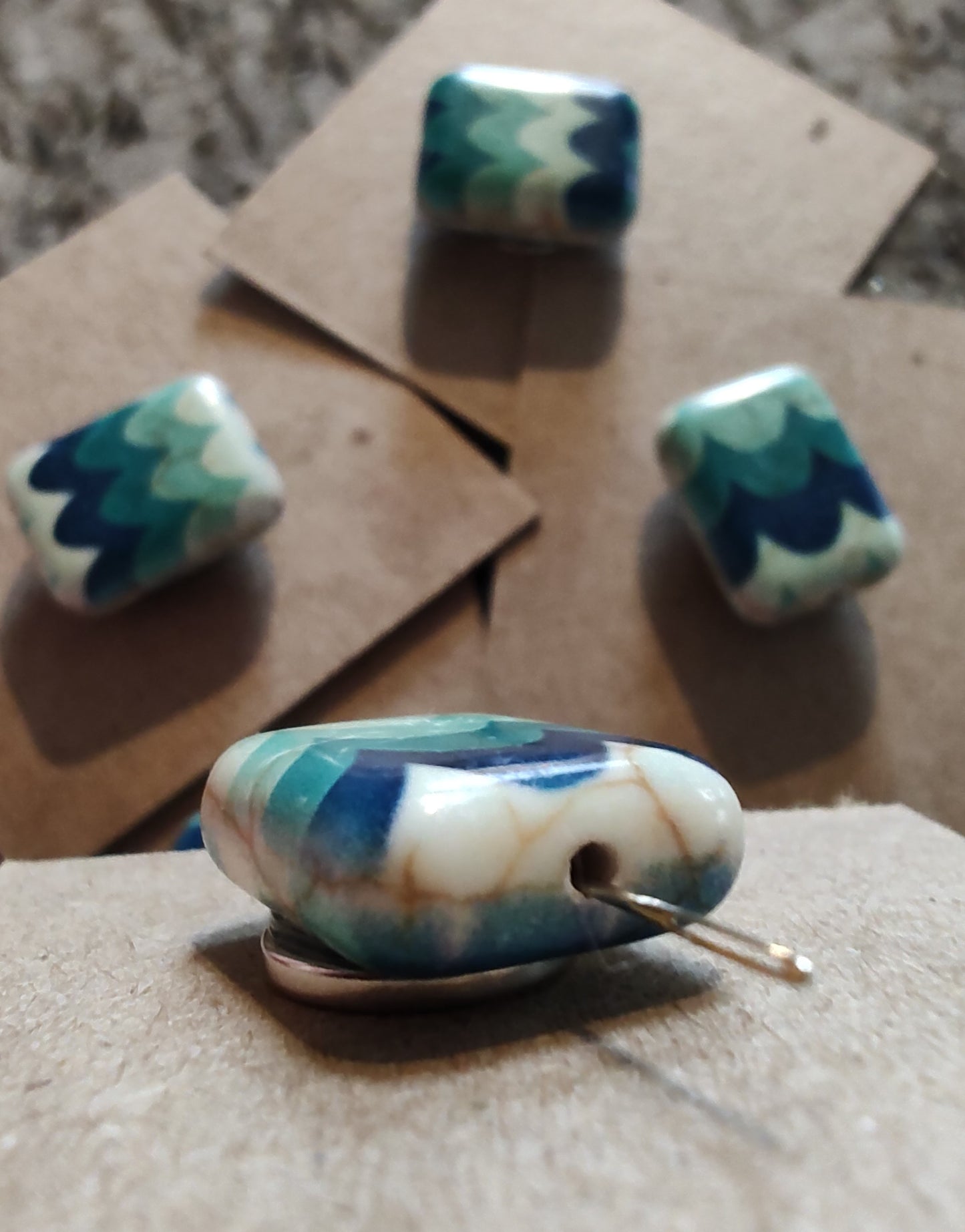 Needle Minder - Blue Wave w/ needle hole