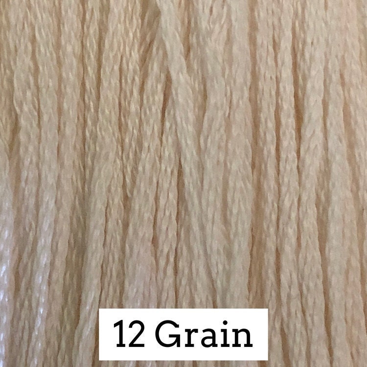 12 Grain Classic Colorworks 5 yds Hand-Dyed, 6 Strand 100% Cotton Cross Stitch Embroidery Floss