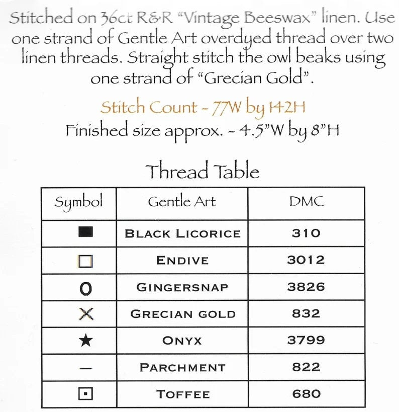 Night Watch – PAPER Pattern – Scattered Seed Samplers