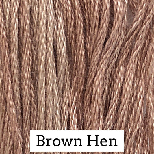 Brown Hen by Classic Colorworks - 5 yds, Hand-Dyed, 6 Strand, 100% Cotton, Cross Stitch Embroidery Floss