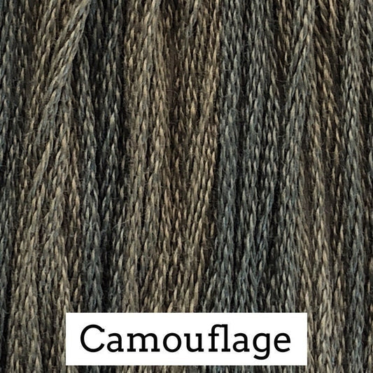 Camouflage by Classic Colorworks - 5 yds, Hand-Dyed, 6 Strand, 100% Cotton, Cross Stitch Embroidery Floss