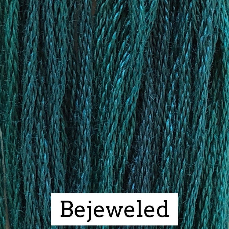 Bejeweled - Classic Colorworks - CCT-095- 5 yds, Hand-Dyed, 6 Strand, 100% Cotton Cross Stitch Embroidery Floss