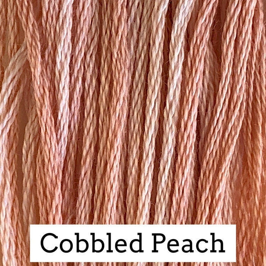 Cobbled Peach by Classic Colorworks - 5 yds, Hand-Dyed, 6 Strand, 100% Cotton, Cross Stitch Embroidery Floss