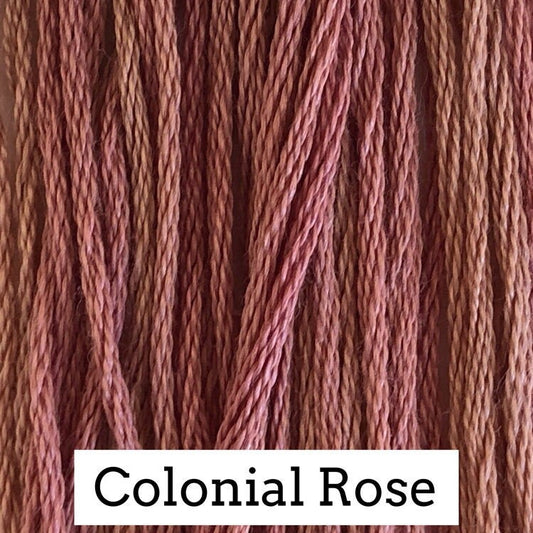 Colonial Rose by Classic Colorworks - 5 yds, Hand-Dyed, 6 Strand, 100% Cotton, Cross Stitch Embroidery Floss