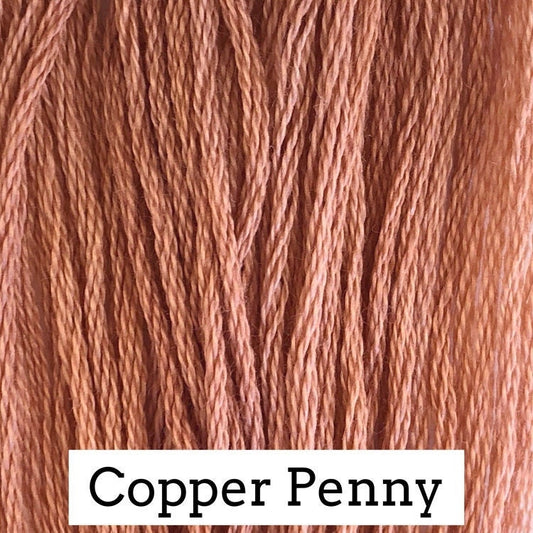 Copper Penny by Classic Colorworks - 5 yds, Hand-Dyed, 6 Strand, 100% Cotton, Cross Stitch Embroidery Floss