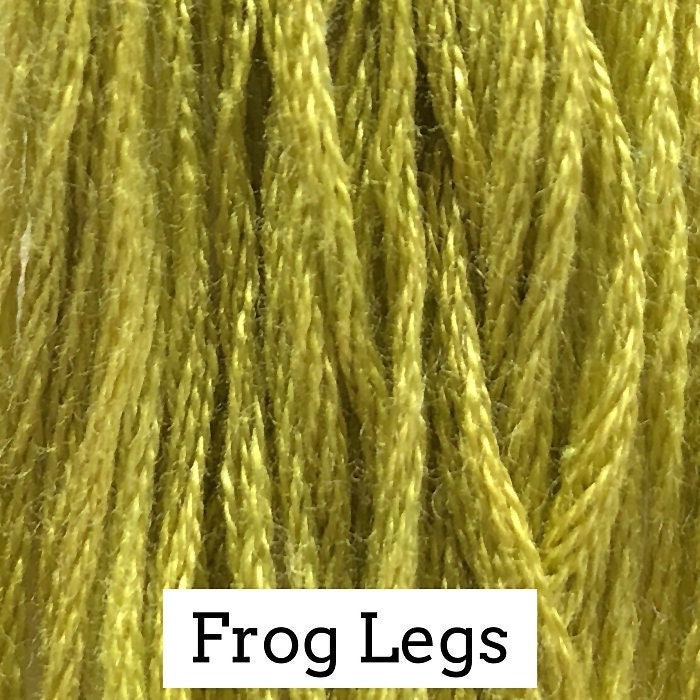Frog Legs by Classic Colorworks - 5 yds, Hand-Dyed, 6 Strand, 100% Cotton, Cross Stitch Embroidery Floss