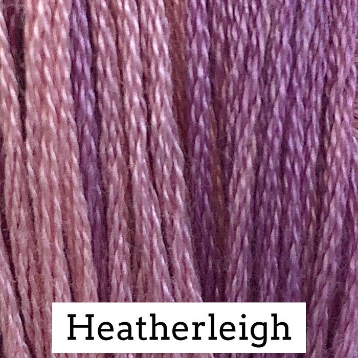 Heatherleigh by Classic Colorworks - 5 yds, Hand-Dyed, 6 Strand, 100% Cotton, Cross Stitch Embroidery Floss
