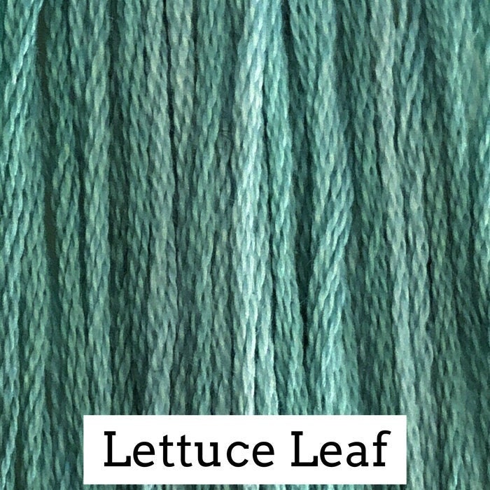 Lettuce Leaf by Classic Colorworks - 5 yds, Hand-Dyed, 6 Strand, 100% Cotton, Cross Stitch Embroidery Floss