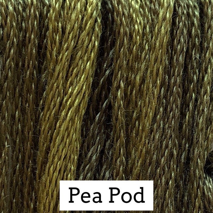 Pea Pod by Classic Colorworks - 5 yds, Hand-Dyed, 6 Strand, 100% Cotton, Cross Stitch Embroidery Floss