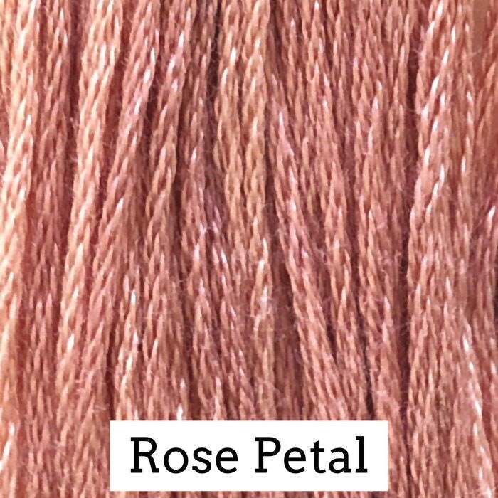 Rose Petal by Classic Colorworks - 5 yds, Hand-Dyed, 6 Strand, 100% Cotton, Cross Stitch Embroidery Floss