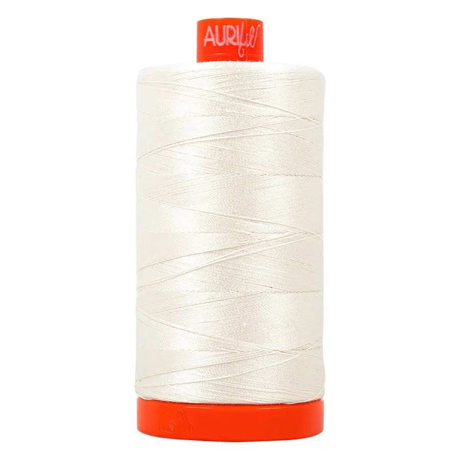 50wt Aurifil Sea Biscuit 100% Cotton Mako Thread