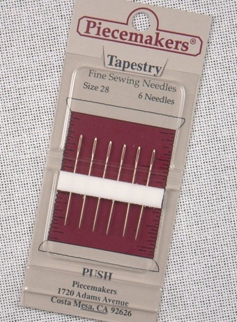 Piecemakers Tapestry Needles - Size 24, 26 & 28