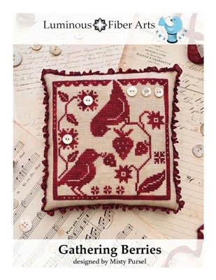 Gathering Berries - Luminous Fiber Arts - Misty Pursel - Cross Stitch Pattern