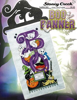 Boo Banner - Stoney Creek Collection - Cross Stitch Pattern