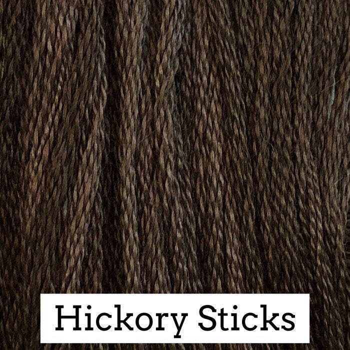 Hickory Sticks by Classic Colorworks - 5 yds, Hand-Dyed, 6 Strand, 100% Cotton, Cross Stitch Embroidery Floss