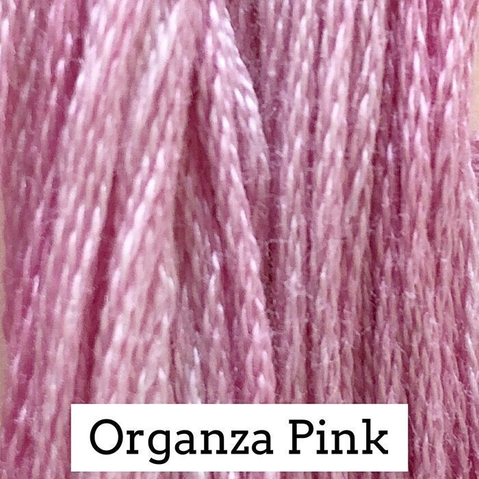Organza Pink by Classic Colorworks - 5 yds, Hand-Dyed, 6 Strand, 100% Cotton, Cross Stitch Embroidery Floss