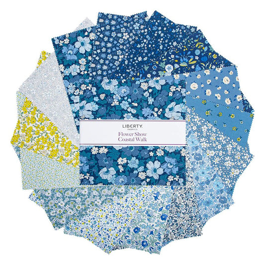 Flower Show Coastal Walk by Liberty Fabrics - 10"x10"