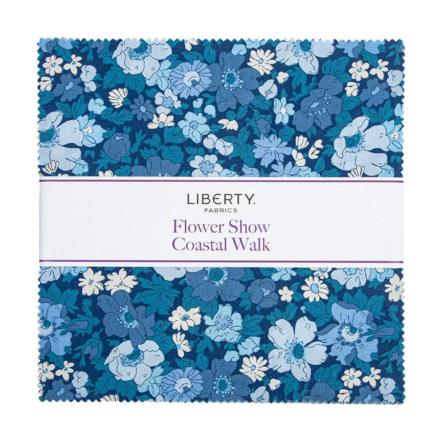 Flower Show Coastal Walk by Liberty Fabrics - 10"x10"