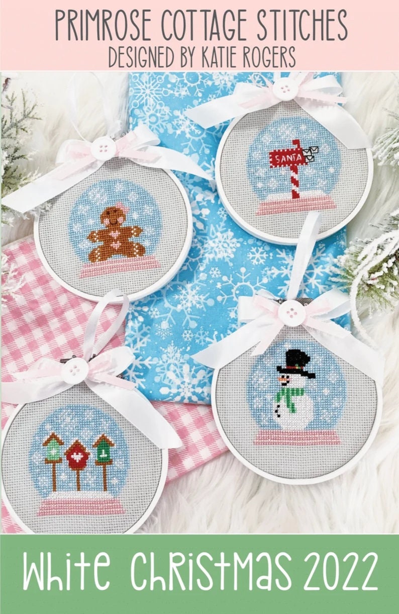 White Christmas 2022 – Primrose Cottage Stitches - Cross Stitch Pattern
