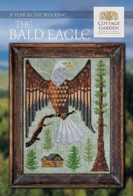 The Bald Eagle #7 - A Year in the Woods - Cottage Garden Samplings - Cross Stitch Pattern