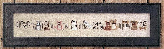 Puppy Dog Row - Bent Creek - Cross Stitch Pattern